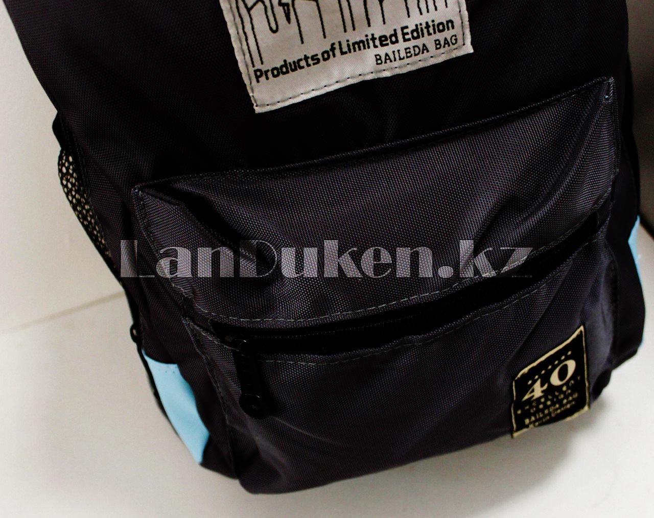 Универсальный школьный рюкзак Baileda Bag с 2 отделениями черный - фото 3 - id-p66491497