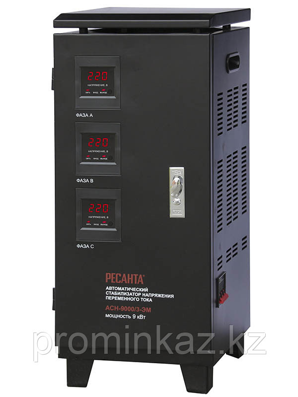 Стабилизатор напряжения РЕСАНТА АСН-6000/3-ЭМ -6кВТ