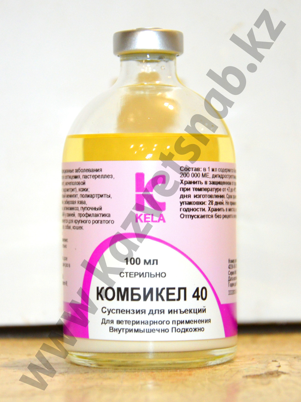 Комбикел 40 (Combikel 40) суспензия для инъекций 100 мл - фото 1 - id-p58743448