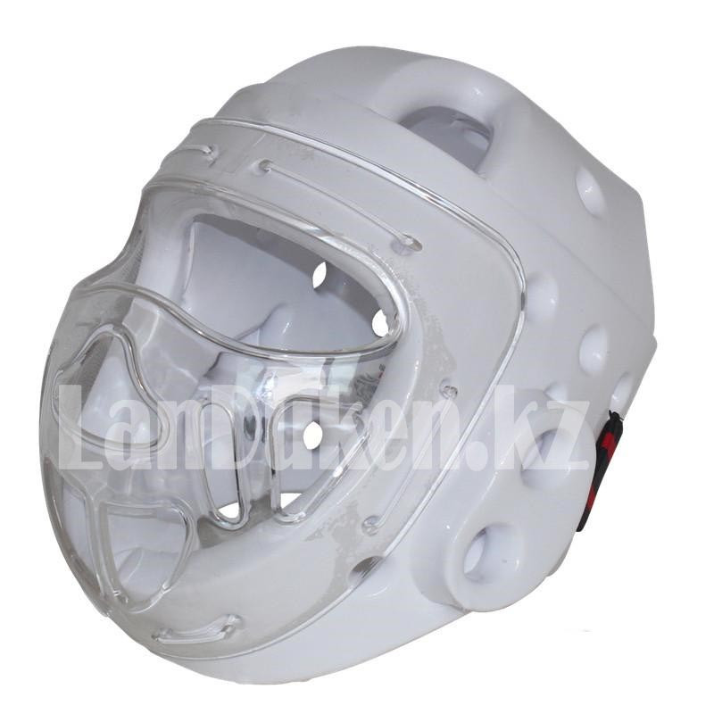 Шлем с маской для тхэквондо GF-00145, белый