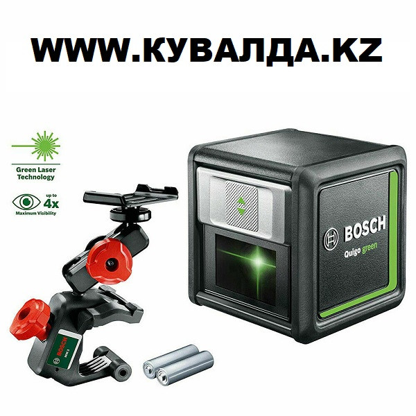 Лазерный нивелир Bosch Quigo Green + MM2 - фото 2 - id-p66472564