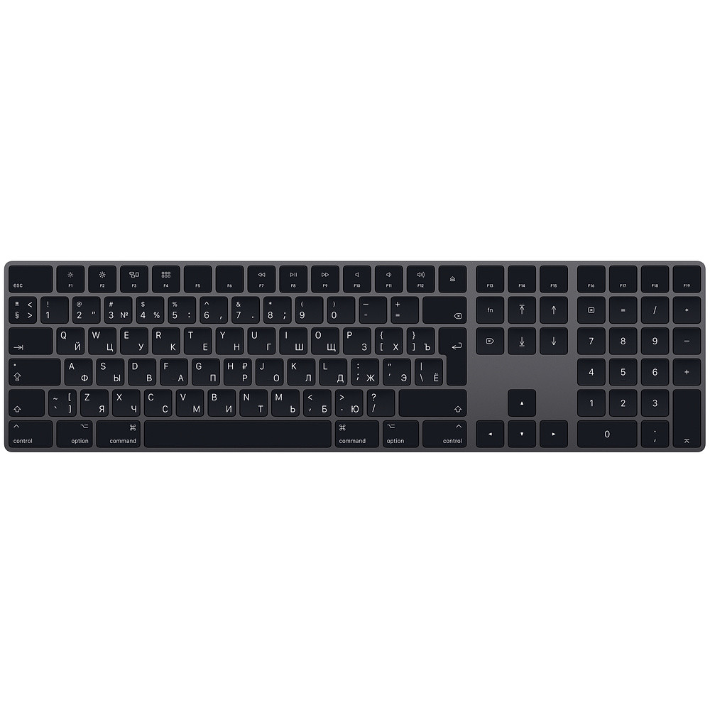 Клавиатура Magic Keyboard с цифровой панелью, русская раскладка, цвет «серый космос»