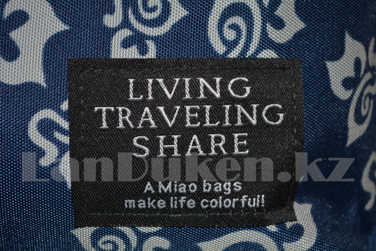 Рюкзак с боковыми карманами Living traveling share, темно-синий с узорами - фото 5 - id-p66402067