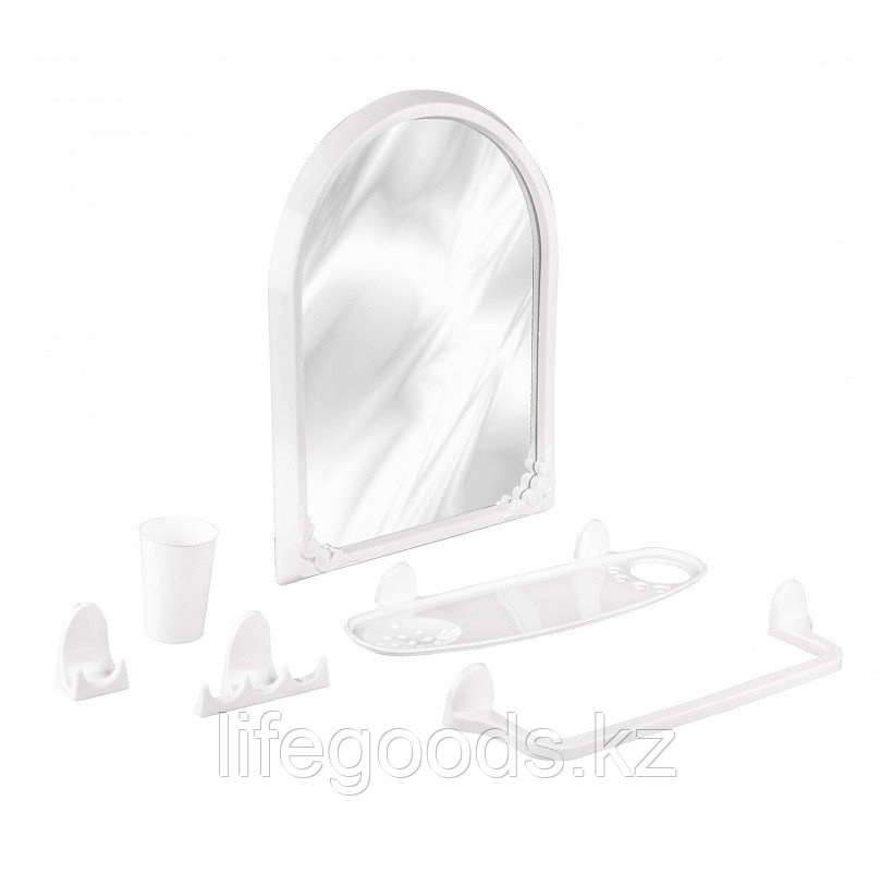 Набор для ванной комнаты "Аква" №1 белый цвет - фото 1 - id-p66516430