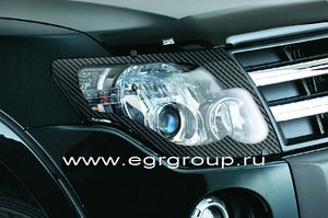  Дефлектор капота EGR карбон Mitsubishi Pajero IV   2007-