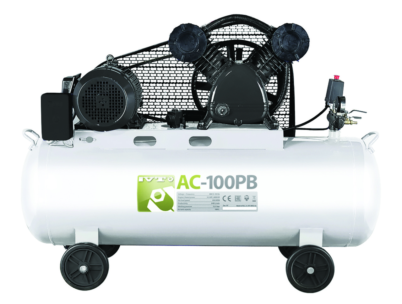 Воздушный компрессор IVT AC-100PB - 100 литров