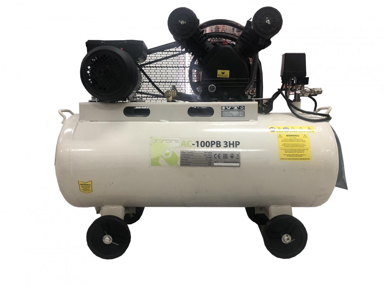 Воздушный компрессор IVT AC-100PB 3HP - 100 литров