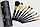Набор профессиональных кистей для макияжа MAC 9  кисточек в тубусе, фото 2