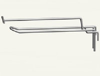 Крючок торговый двойной с держателем ценника (4х400 мм) цинк арт. is54z4 2/4-400, фото 1