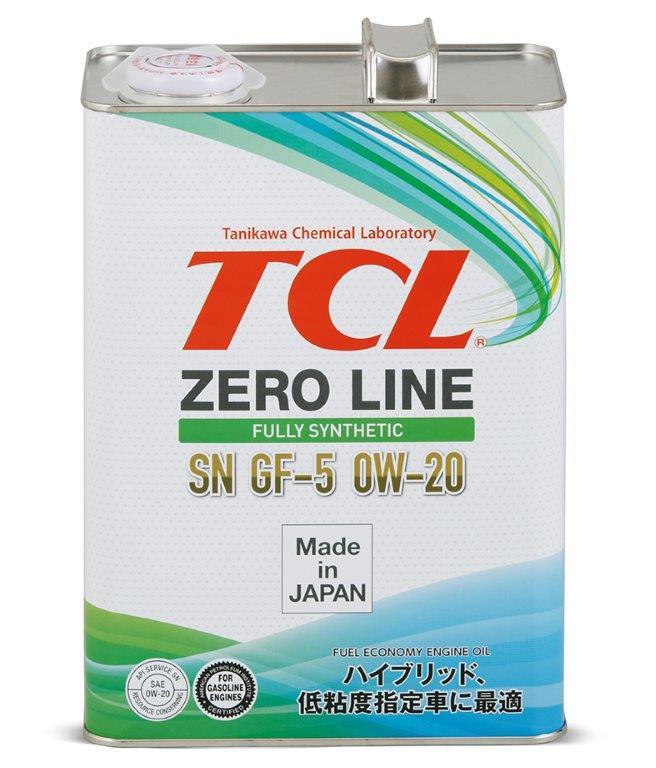 Японское моторное масло TCL Zero Line 0W-20 SN, GF-5 4L
