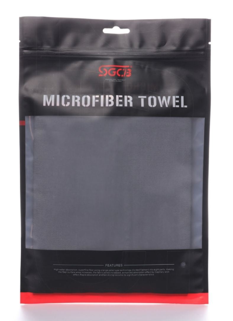 Микрофибра для протирки стекол SGCB Glass Microfiber Towel 40*40см 300 г/м2 серая - фото 4 - id-p66560084