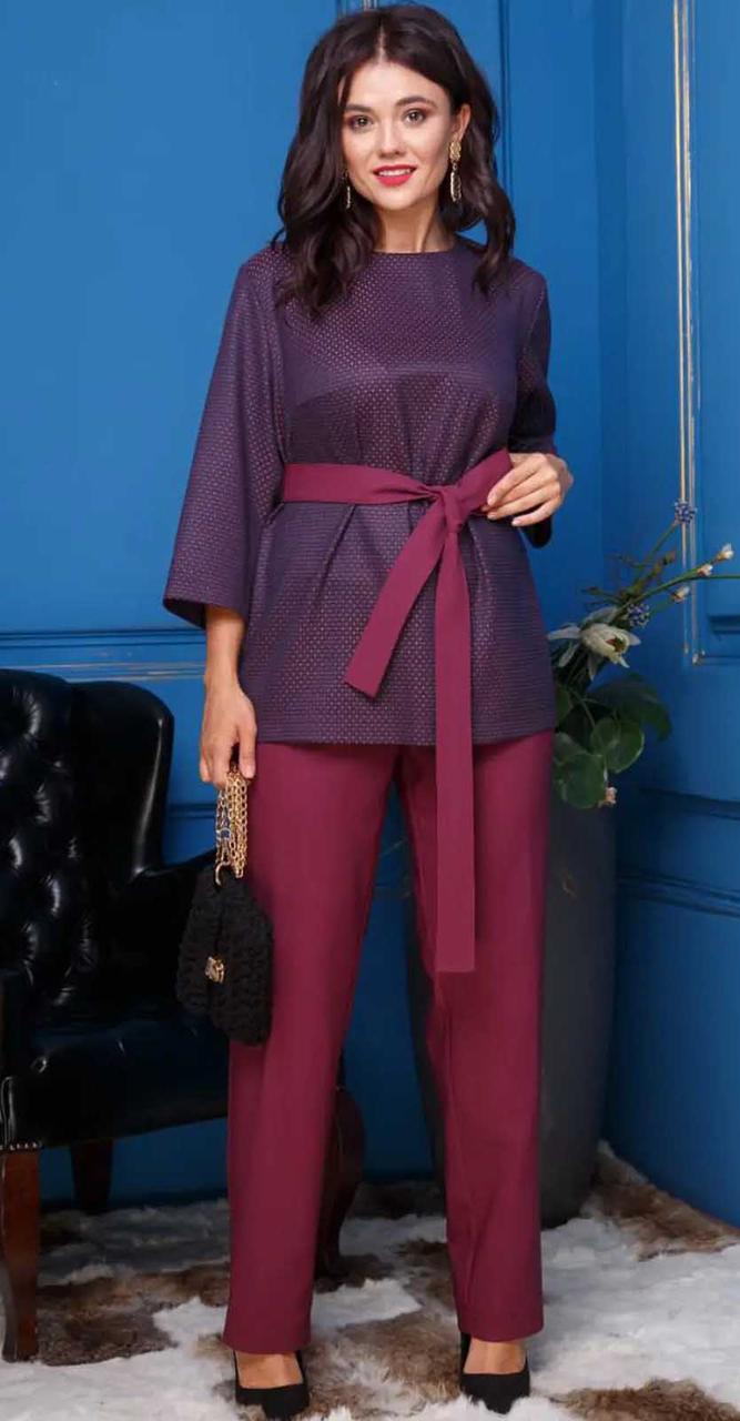 Костюм Anastasia-322, бордо, 52