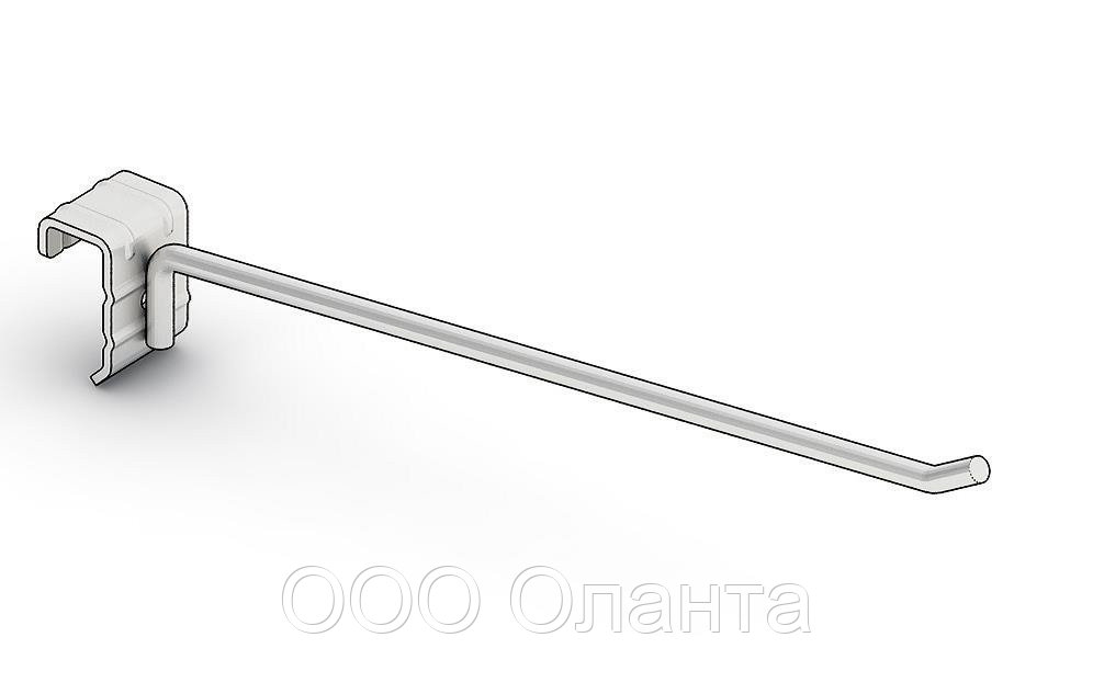 Крючок торговый одинарный (6х200 мм) цинк арт. ir20x40 1/6-200