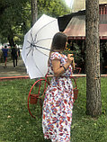Зонт механический серый, фото 2