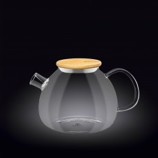 Чайник стеклянный с бамбуковой крышкой Wilmax 1000ml - фото 1 - id-p66583756