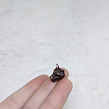 Бусина Голова Волка, 12х8х9мм, фото 3