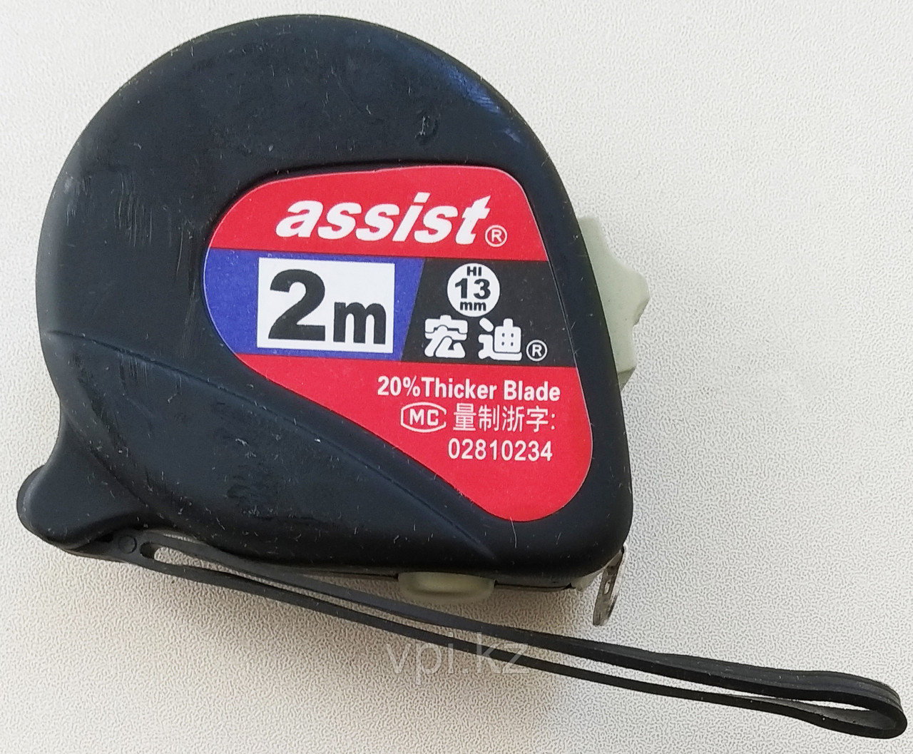 Рулетка с двойным стопором 2м ASSIST