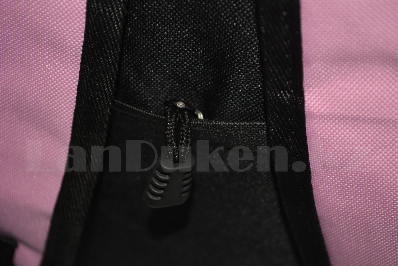 Универсальный школьный рюкзак с пеналом с ушками кошки и брелоком розовый - фото 9 - id-p66587272