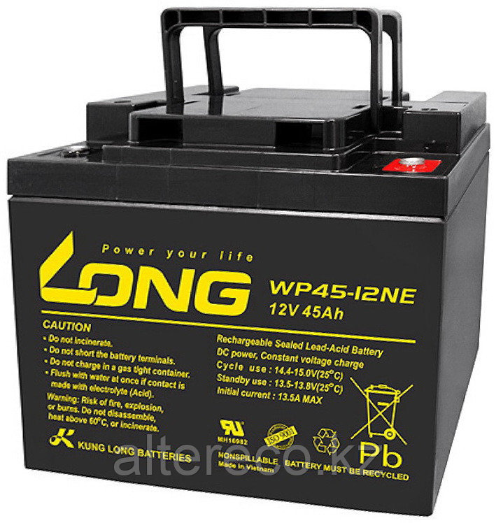 Аккумулятор для электрической коляски LONG WP45-12NE (12В, 45Ач)