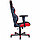 Игровое компьютерное кресло DXRacer OH/RE0/NR черный-красный, фото 5