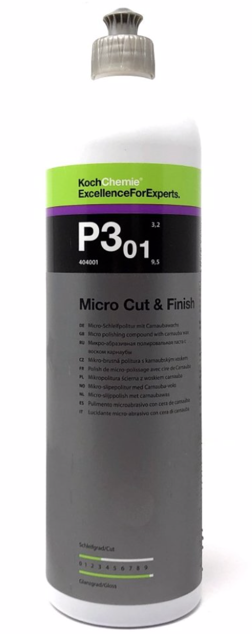 P3 01 Micro Cut & Finish микрошлифовальная паста с воском карнаубы - фото 1 - id-p66626645