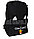 Универсальный школьный рюкзак с пеналом с ушками кошки и брелоком черный, фото 10