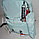Универсальный школьный рюкзак с пеналом с глазами мятный, фото 5