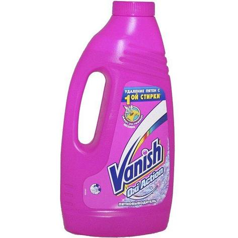 Отбеливатель /пятновывовдитель жидкий "Vanish 1 л д/цв. вещей, 12 шт, фото 2