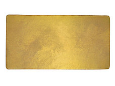 Значок металлический Прямоугольник закругленные углы, золотистый, фото 3