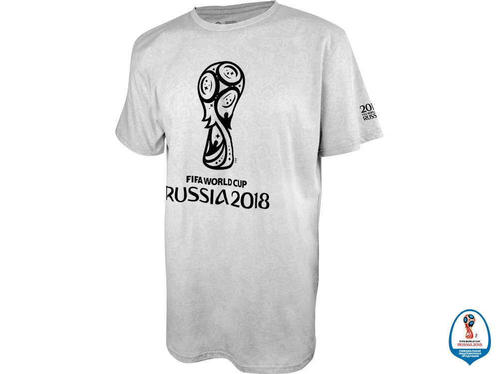 Футболка 2018 FIFA World Cup Russia мужская, серый - фото 1 - id-p65546218