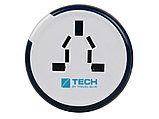Адаптер с 2-умя USB-портами для зарядки Travel Blue Twist & Slide Adaptor голубой/белый, фото 8
