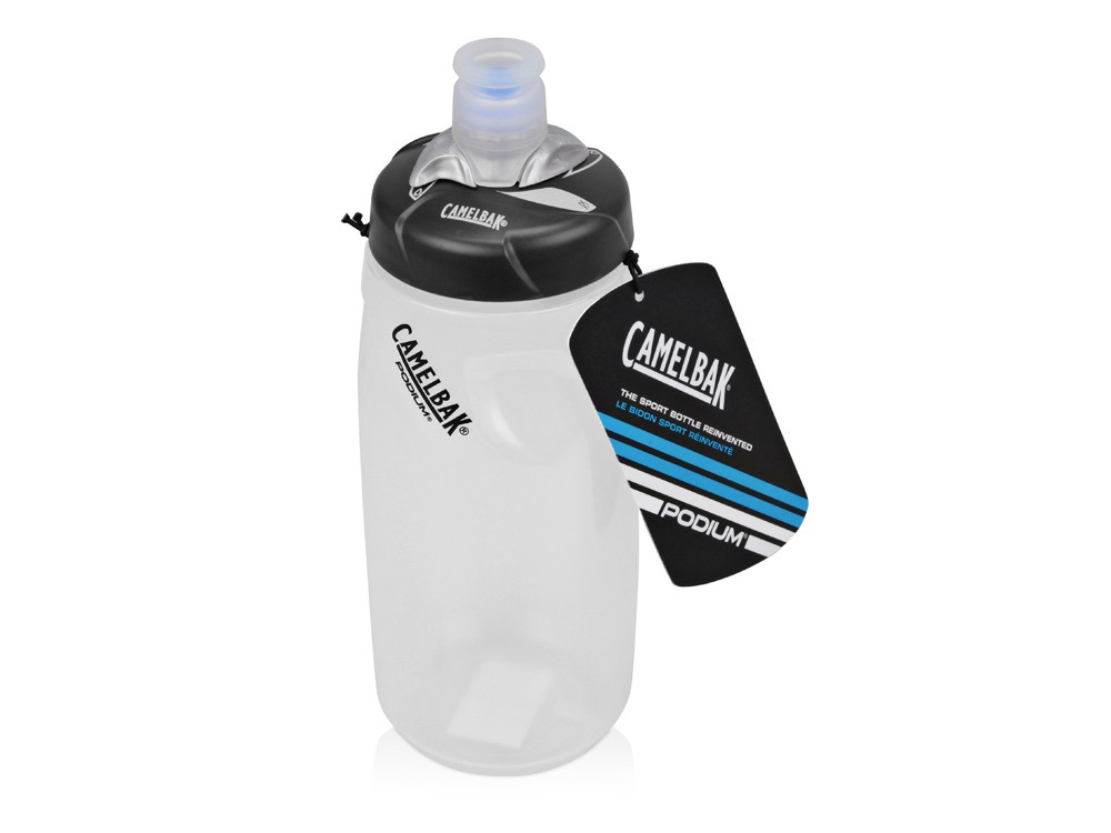 Бутылка CamelBak Custom Print Podium 0,61л, черный/белый прозрачный - фото 4 - id-p65546404