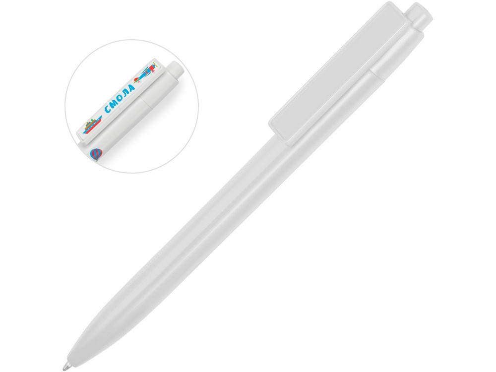 Ручка пластиковая шариковая Mastic под полимерную наклейку, белый - фото 1 - id-p65546408