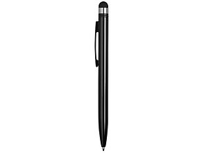 Ручка-стилус металлическая шариковая Poke, черный, фото 2