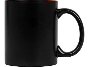 Кружка с покрытием для гравировки Subcolor BLK, черный/оранжевый, фото 2