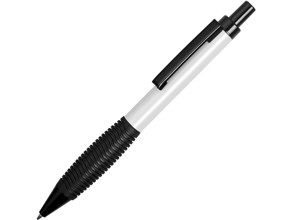 Ручка металлическая шариковая Bazooka, белый/черный - фото 1 - id-p65546612