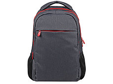 Рюкзак Metropolitan, серый с красной молнией и черной подкладкой, фото 2