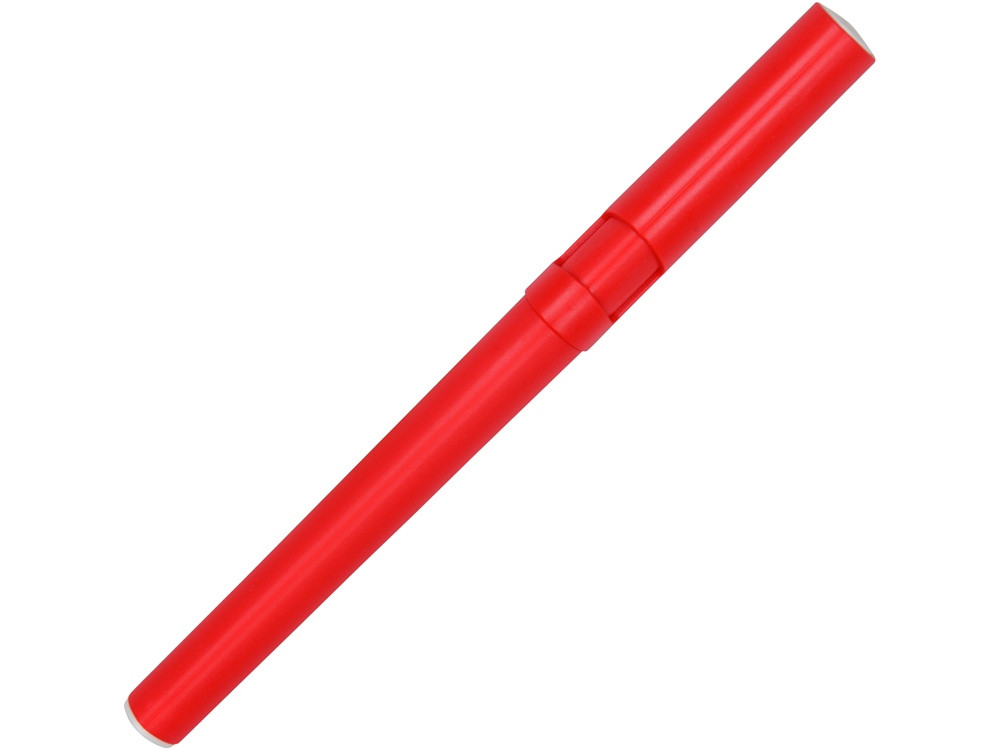 Ручка пластиковая шариковая трехгранная Nook с подставкой для телефона в колпачке, красный/белый - фото 4 - id-p65546854
