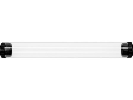 Футляр-туба пластиковый для ручки Tube 2.0, прозрачный/черный, фото 2