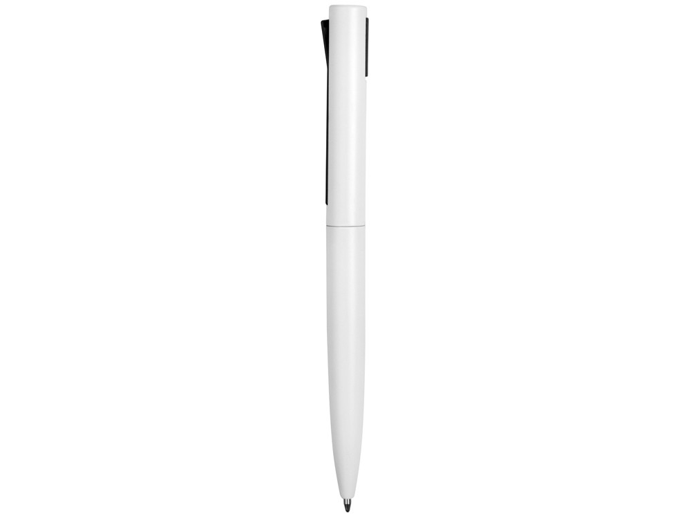 Ручка металлическая шариковая Bevel, белый/черный - фото 4 - id-p65546968