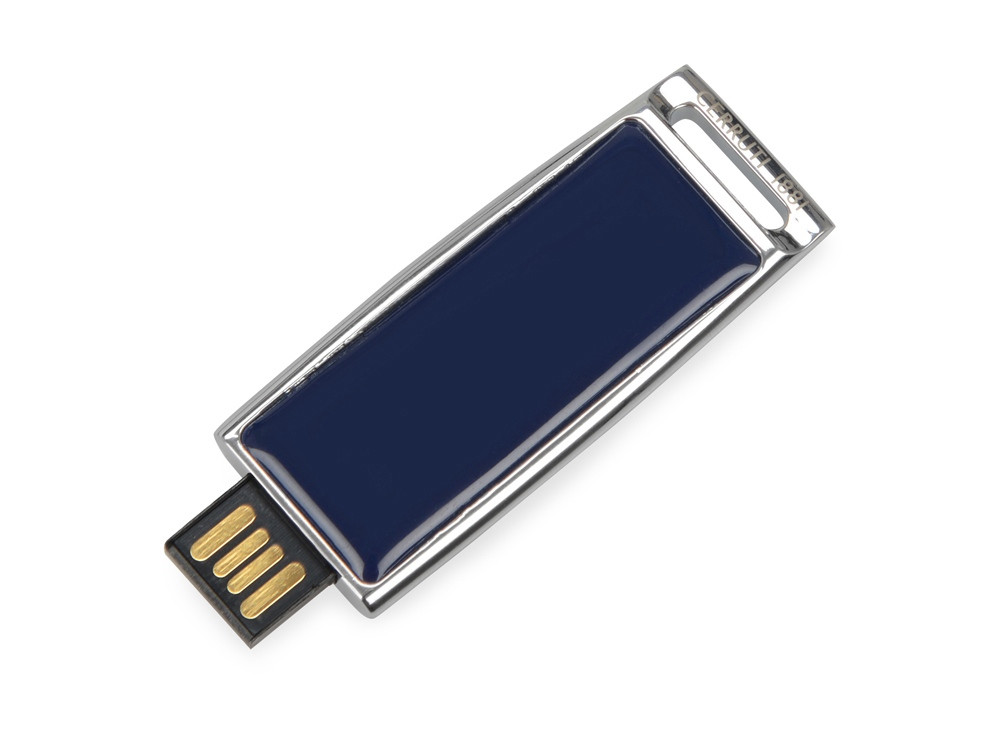 Набор Cerruti 1881: ручка шариковая, флеш-карта USB 2.0 на 8 Гб Zoom Blue - фото 4 - id-p65547554