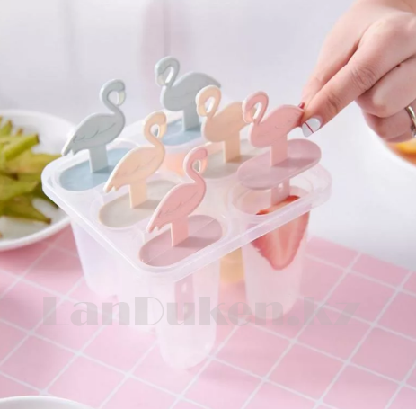 Формочки для мороженого пластиковые Фламинго 6 ячеек - фото 3 - id-p66641496