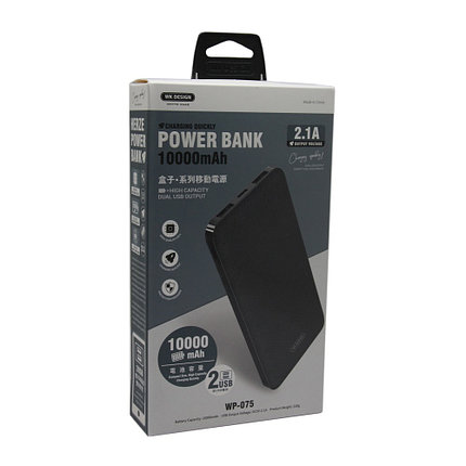 Внешний аккумулятор Power Bank WK WP-075 Herze Series 10000 Mah, фото 2