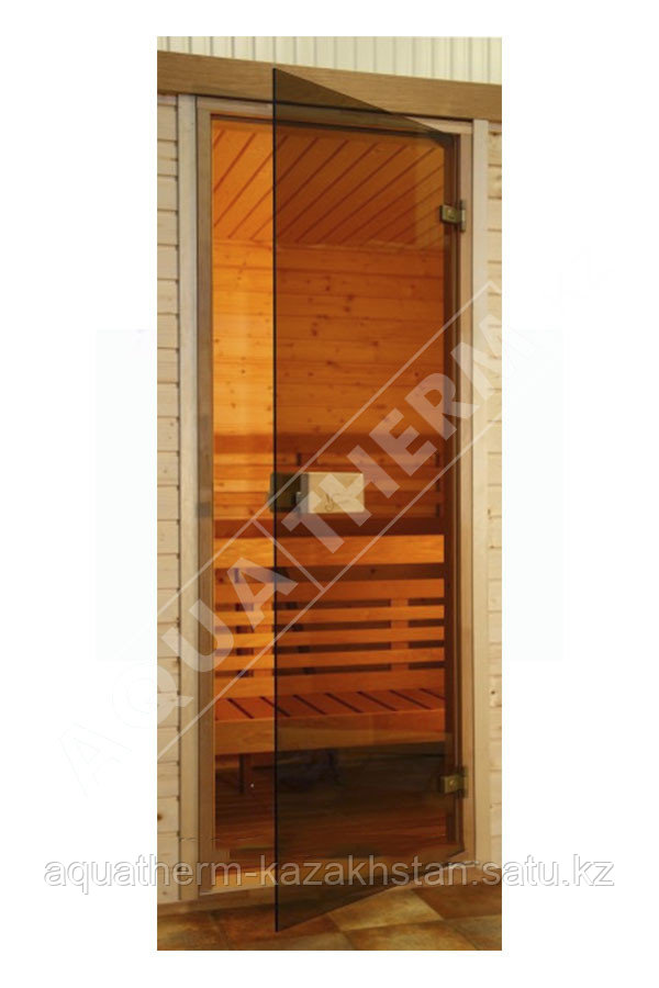 Дверь для сауны Тонированное стекло 8 мм, 69 х 184 см - бронза