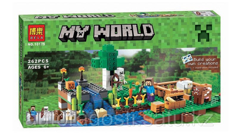 Конструктор Bela My World (аналог Minecraft 21114 "Ферма") 262 детали
