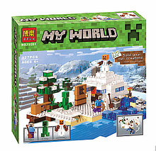 Конструктор Bela My World (аналог Minecraft 21120 "Снежное укрытие") 327 деталей