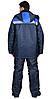 Костюм "СТРОЙГРАД" зимний: куртка длинная., брюки темно синий с васильковым и СОП, фото 2