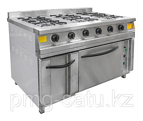 Плита газовая с духовкой ПГ-6Д (1380х863х930 (950) мм,27кВт, 220В)