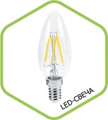  LED-СВЕЧА-PREMIUM 5.0Вт 160-260В Е27 4000К 450Лм прозрачная 