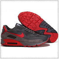 Кроссовки Nike Air Max 90 Hyperfuse серо-красные